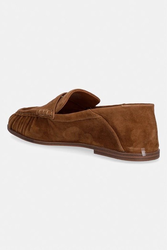 Παπούτσια Μοκασίνια σουέτ Nokwol Mica Mica.Chestnut.Suede καφέ