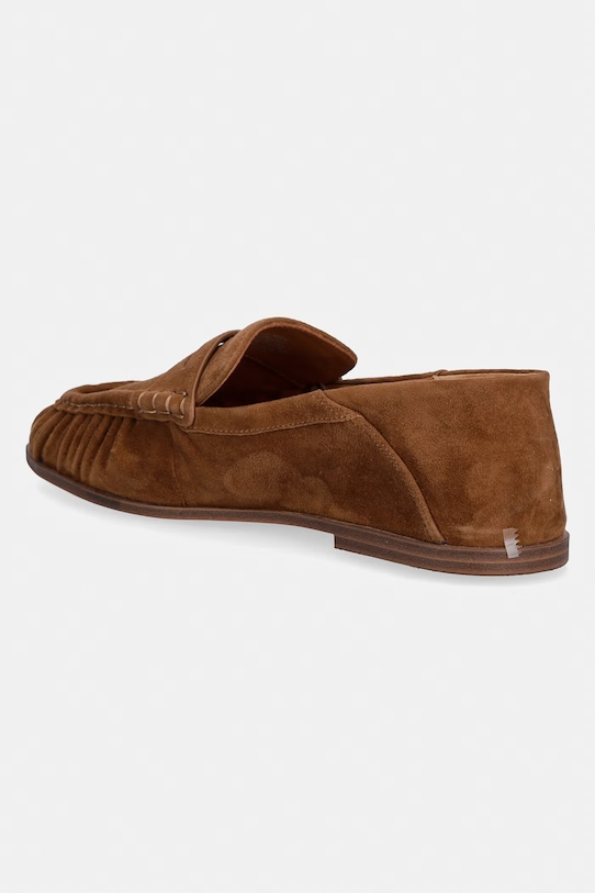 Παπούτσια Μοκασίνια σουέτ Nokwol Mica Mica.Chestnut.Suede καφέ