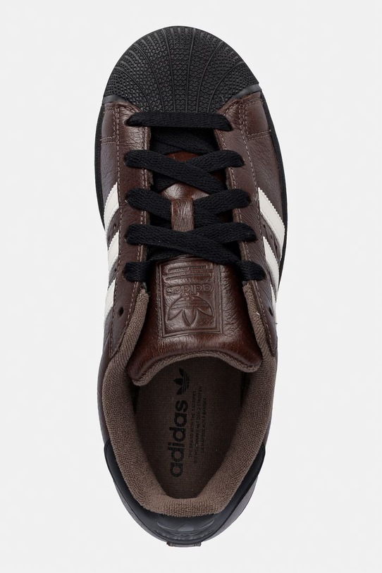 adidas Originals Superstar II sneakersy damskie skórzane brązowy KI3569