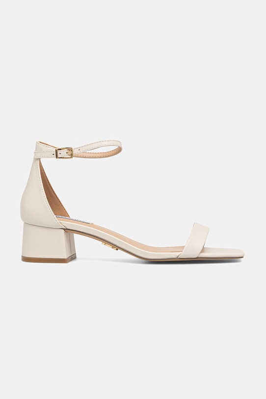 Steve Madden sandały na słupku skórzane Gena 11003579.844 beżowy SS26