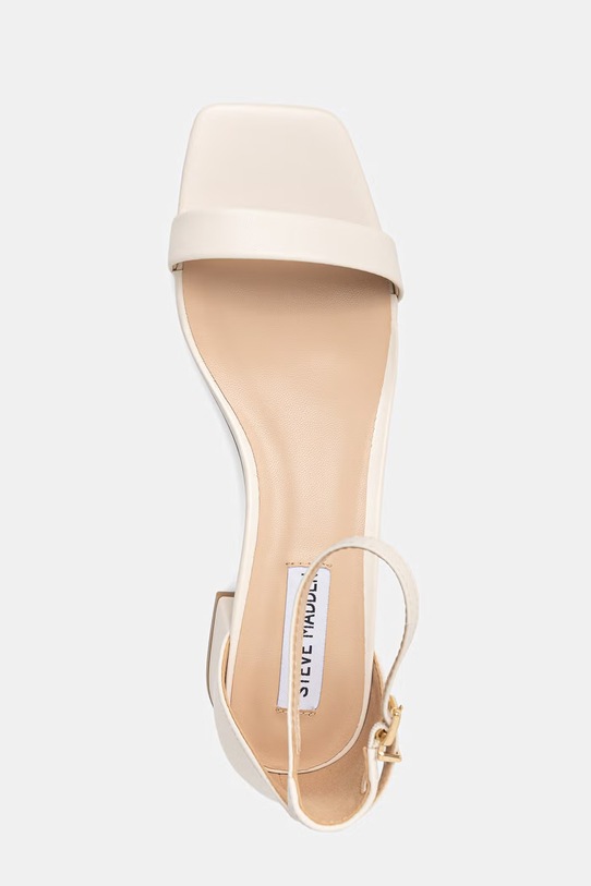 Steve Madden sandały na słupku skórzane Gena beżowy 11003579.844