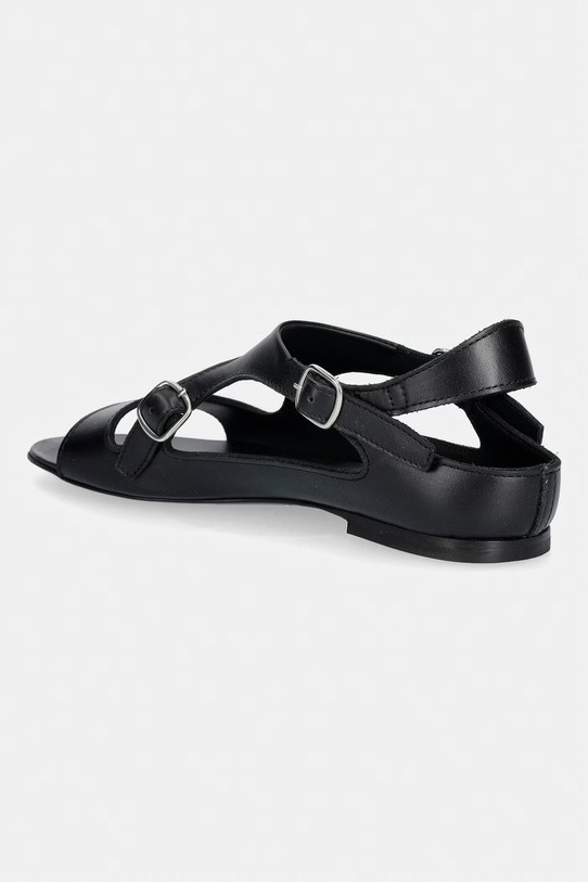 Obuwie coperni Buckle On sandały damskie skórzane COPSH100F6043 czarny