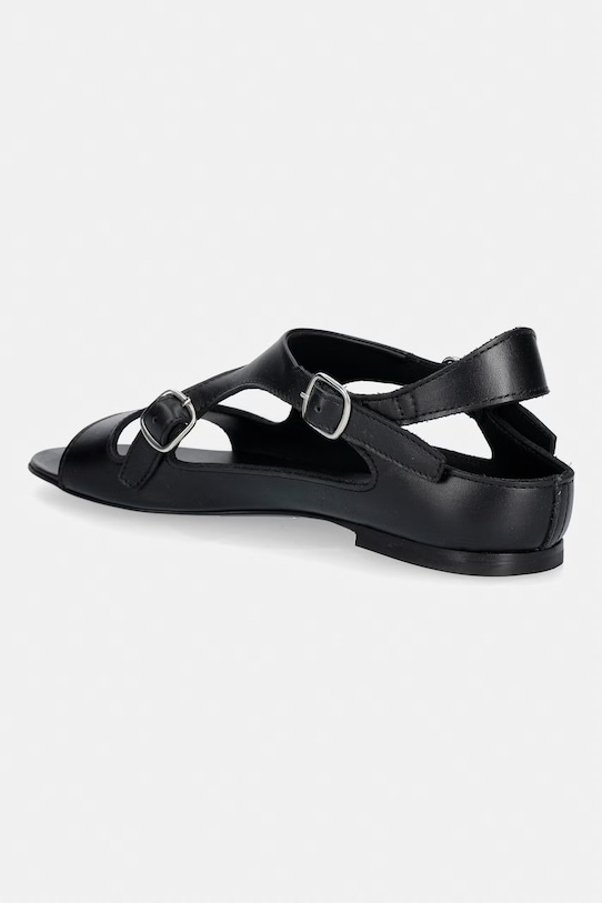 Obuwie coperni Buckle On sandały damskie skórzane COPSH100F6043 czarny