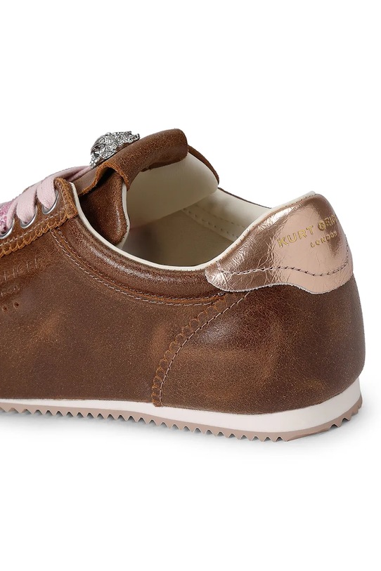 Obuwie Kurt Geiger London Islington Sneaker sneakersy damskie skórzane 4396031219 brązowy