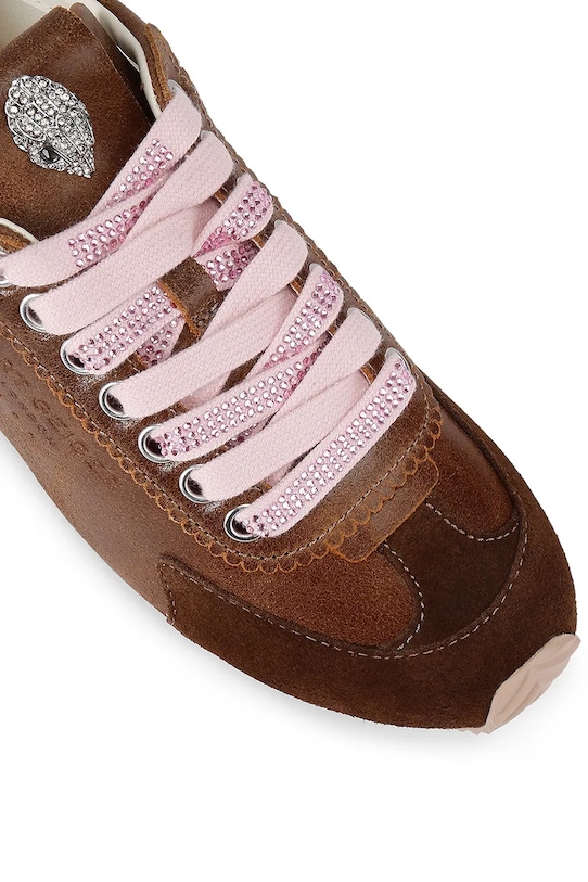 Kurt Geiger London Islington Sneaker sneakersy damskie skórzane brązowy 4396031219