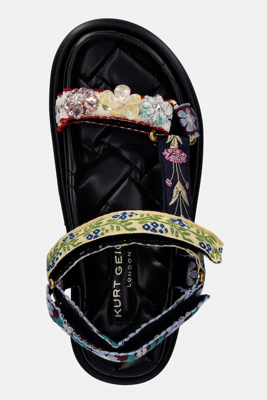 Kurt Geiger London sandały na płaskim obcasie damskie Orson Sandal czarny 4461605609