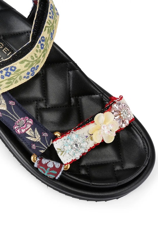 Kurt Geiger London dámske sandále na plochej podrážke Orson Sandal čierna 4461605609