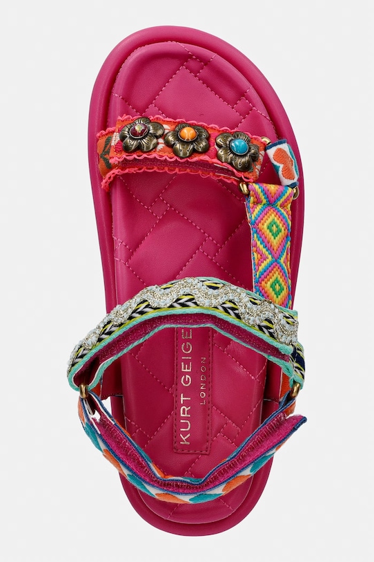 Kurt Geiger London sandały na platformie damskie Orson Sandal różowy 4461652609