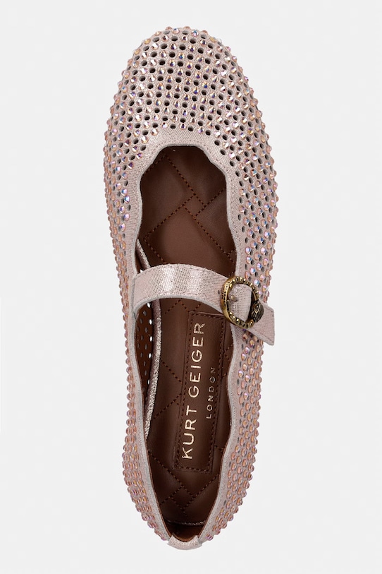 Kurt Geiger London baleriny Wavy Mayfair Ballet Flat beżowy 5596424209