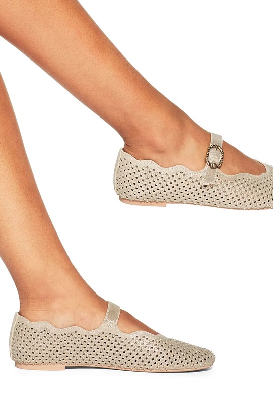 Kurt Geiger London baleríny kožené Wavy Mayfair Ballet Flat 5596461209