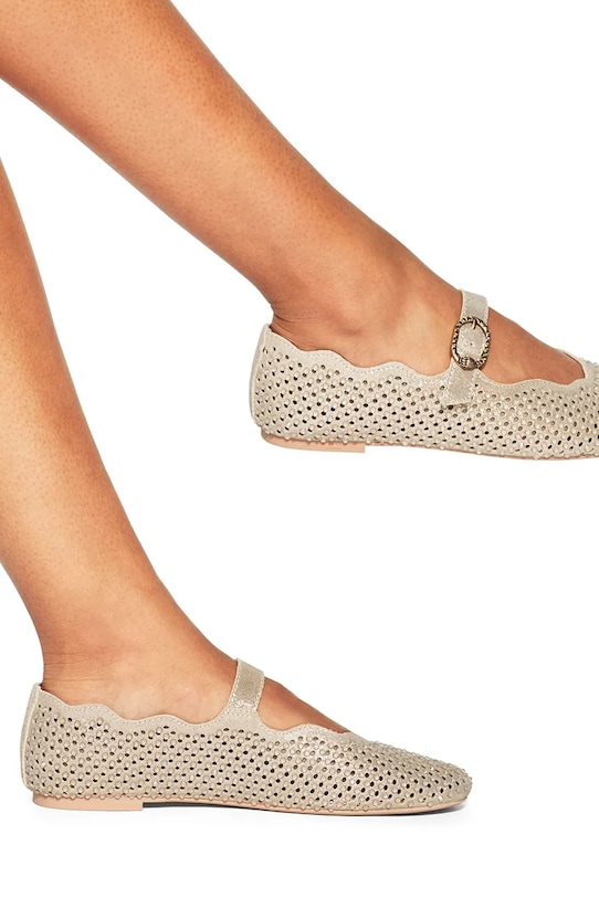 Kurt Geiger London baleríny kožené Wavy Mayfair Ballet Flat 5596461209