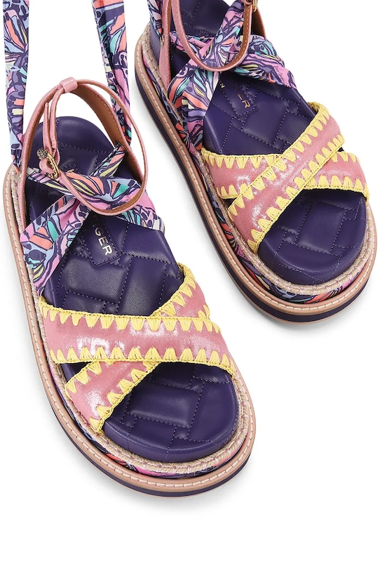 Kurt Geiger London sandály na platformě dámské Orson Cross Scarf Sdl 5597357209 růžová SS26