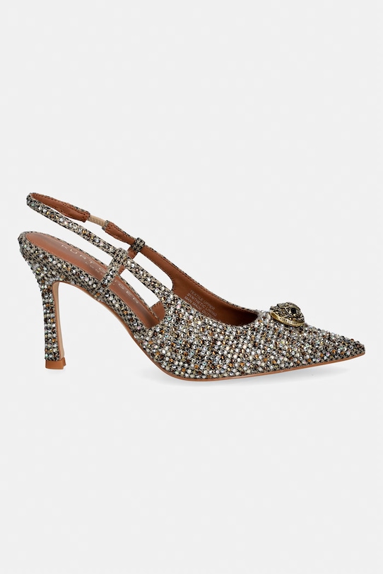 Kurt Geiger London szpilki Chelsea Point Slingback 5598843609 brązowy SS26