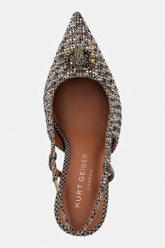 Kurt Geiger London szpilki Chelsea Point Slingback brązowy 5598843609
