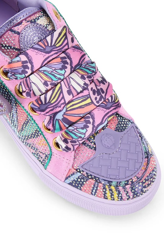 Kurt Geiger London Southbank Tag sneakersy damskie fioletowy 9564395629