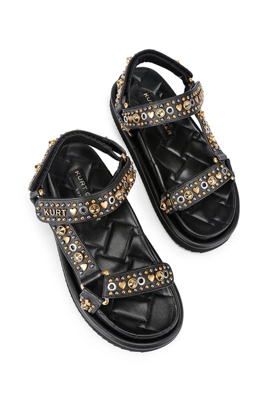Kurt Geiger London sandały damskie skórzane Orson Sandal 4461609109 czarny SS26