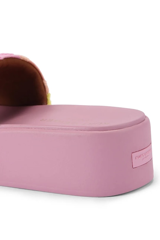 Obuwie Kurt Geiger London klapki na platformie damskie Meena Eagle Platform 4797898689 różowy