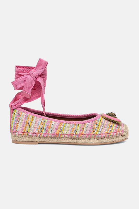 Kurt Geiger London espadryle damskie Pimlico Tie Ballet 5601657609 różowy SS26