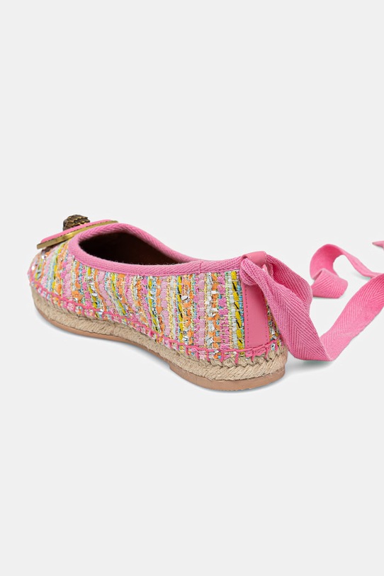 Obuwie Kurt Geiger London espadryle damskie Pimlico Tie Ballet 5601657609 różowy