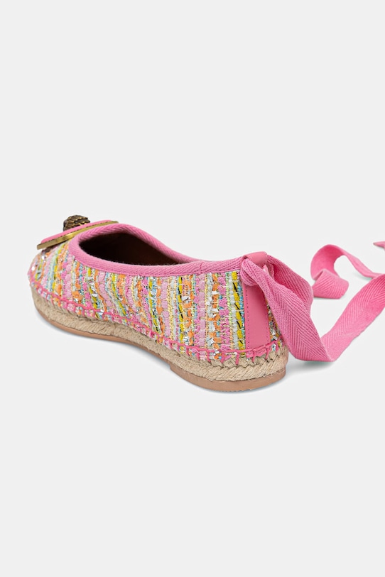 Obuwie Kurt Geiger London espadryle damskie Pimlico Tie Ballet 5601657609 różowy