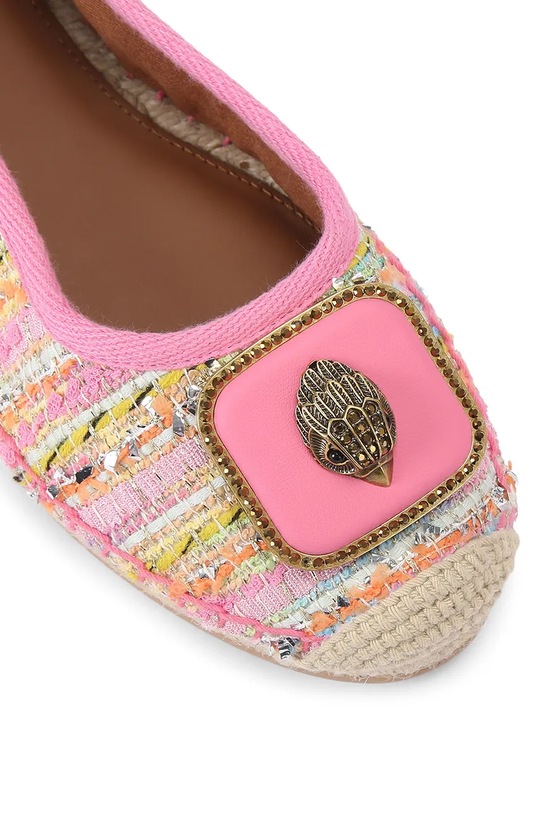 Kurt Geiger London ženské espadrily Pimlico Tie Ballet růžová 5601657609