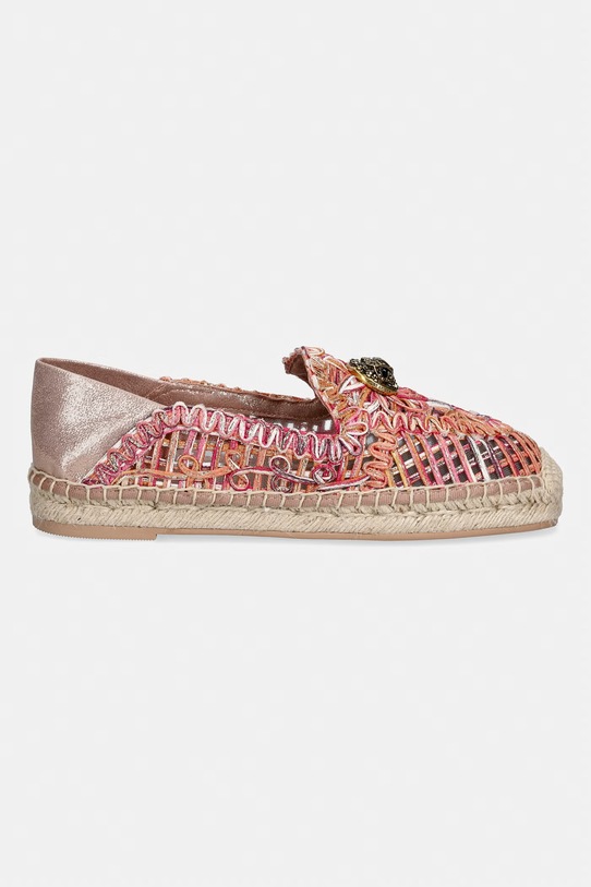 Kurt Geiger London espadryle damskie Chelsea Woven Espadrille 5603257999 pomarańczowy SS26