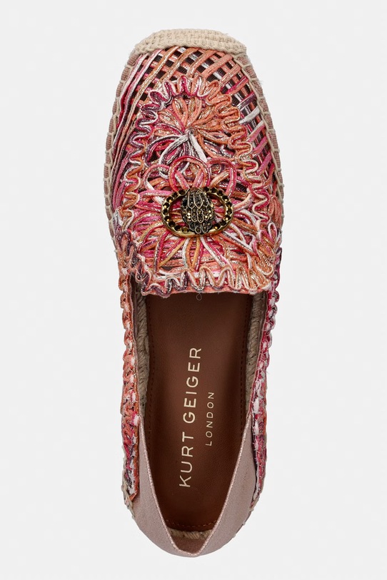 Kurt Geiger London espadryle damskie Chelsea Woven Espadrille pomarańczowy 5603257999