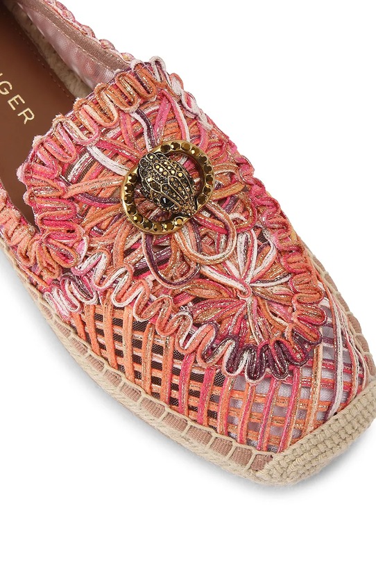 Kurt Geiger London espadrilky espadrilkové dámske Chelsea Woven Espadrille oranžová 5603257999