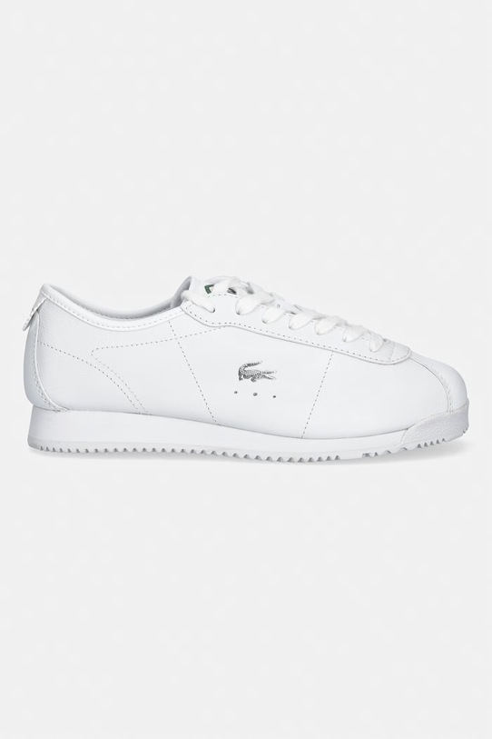 Lacoste sneakersy skórzane Club-Low 49SFA0120.21G biały SS26