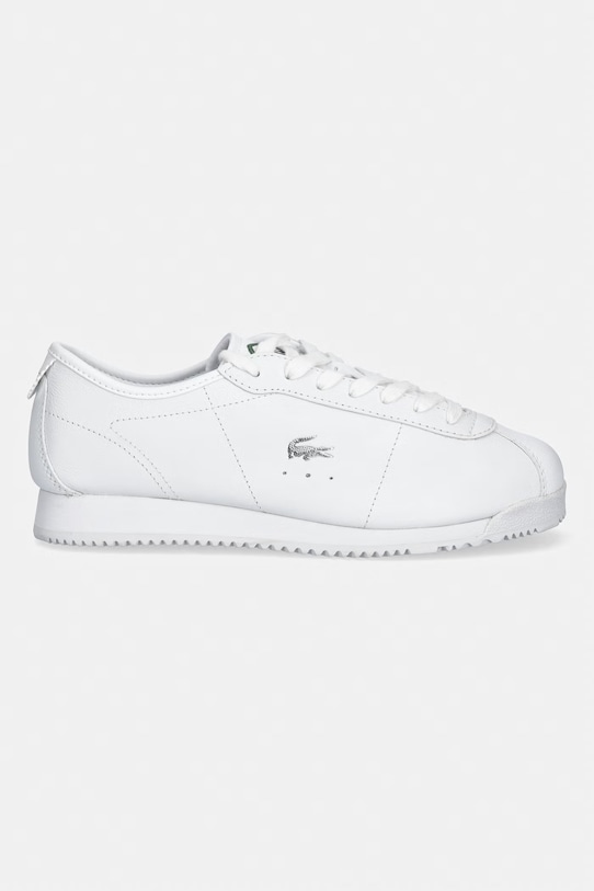 Lacoste sneakersy skórzane Club-Low 49SFA0120.21G biały SS26