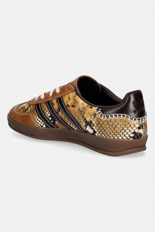 Obuwie adidas Originals x Wales Bonner Gazelle Snake sneakersy skórzane KK3641 brązowy