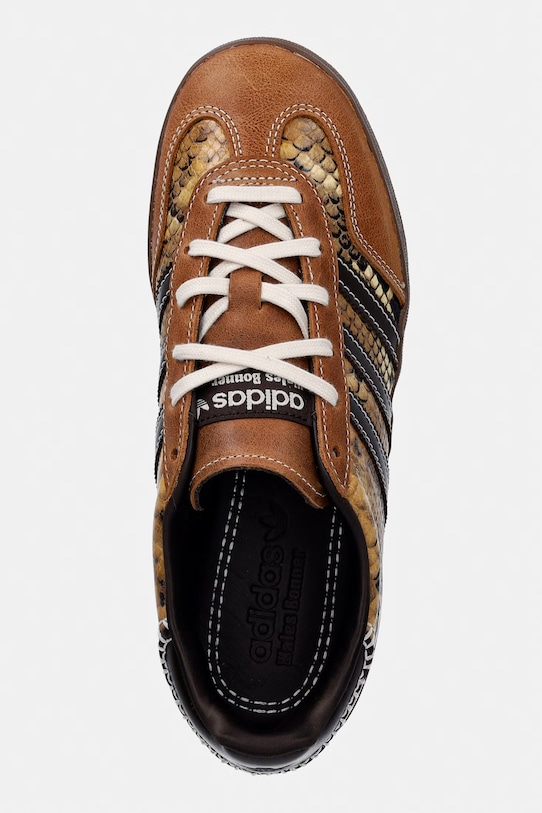 adidas Originals x Wales Bonner Gazelle Snake sneakersy skórzane brązowy KK3641
