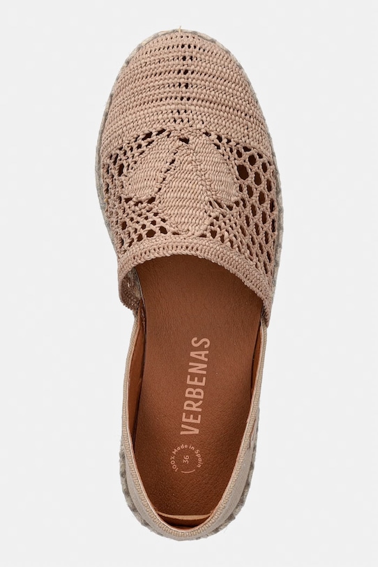 Verbenas espadrilky dámske CARMEN CROCHET-LINO/PARIS béžová 0300580561.PIEDRA