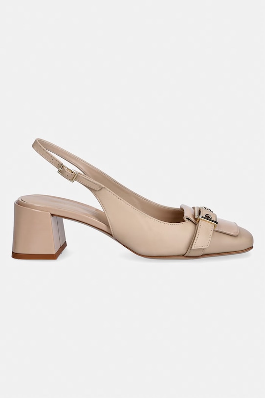 Baldinini czółenka skórzane D6E207P5VTVN.2022 beżowy SS26