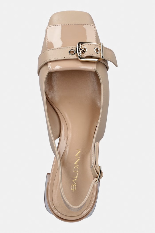 Baldinini czółenka skórzane beżowy D6E207P5VTVN.2022