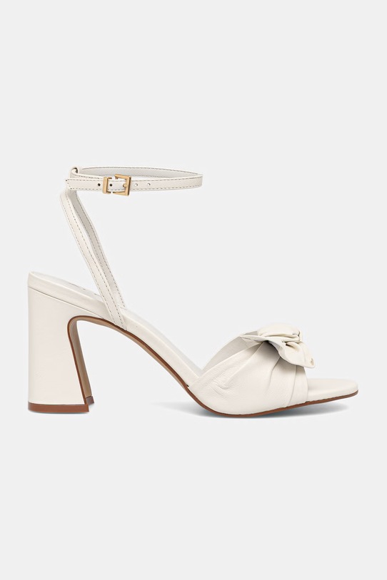 Aldo sandały na słupku skórzane ANGELKNOT 14039537.ANGELKNOT beżowy SS26