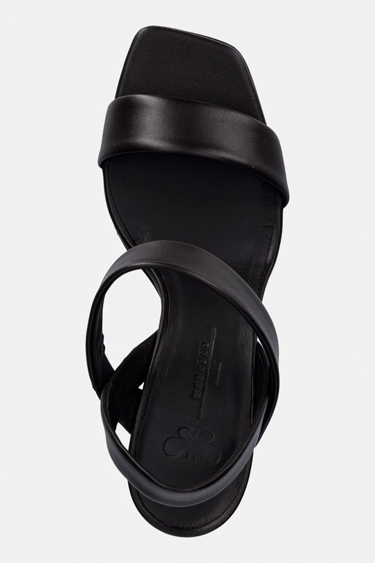 Weekend Max Mara босоніжки на високих підборах шкіряні Wkaaffetto коричневий 2615521015600.DBROWN