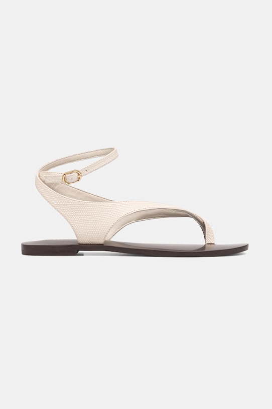 Twinset sandály dámské kožené 261TGT016.13533 béžová SS26