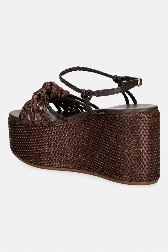 Παπούτσια Twinset Σανδάλια 261TGT038.12110 καφέ