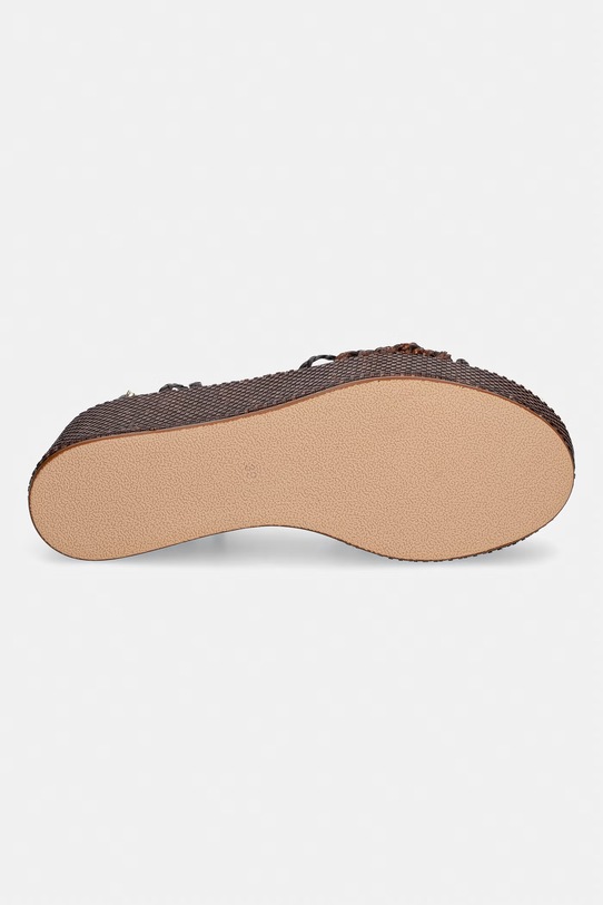 Twinset Σανδάλια 261TGT038.12110 καφέ