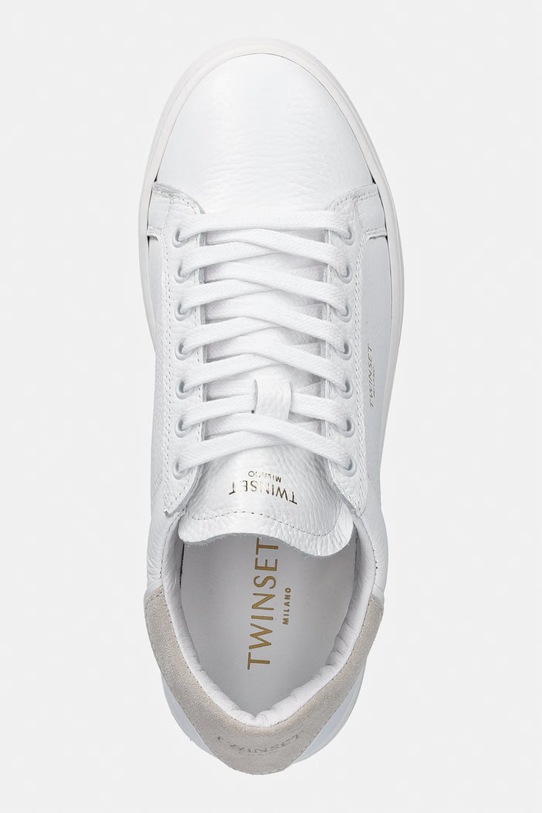 Twinset sneakersy damskie skórzane biały 261TGT126.00001