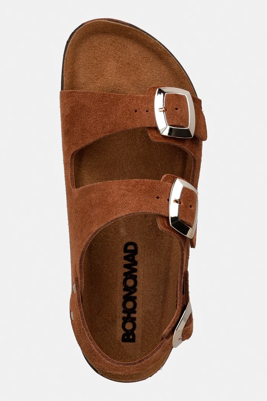 Bohonomad sandały damskie zamszowe AMALFI brązowy AML.12