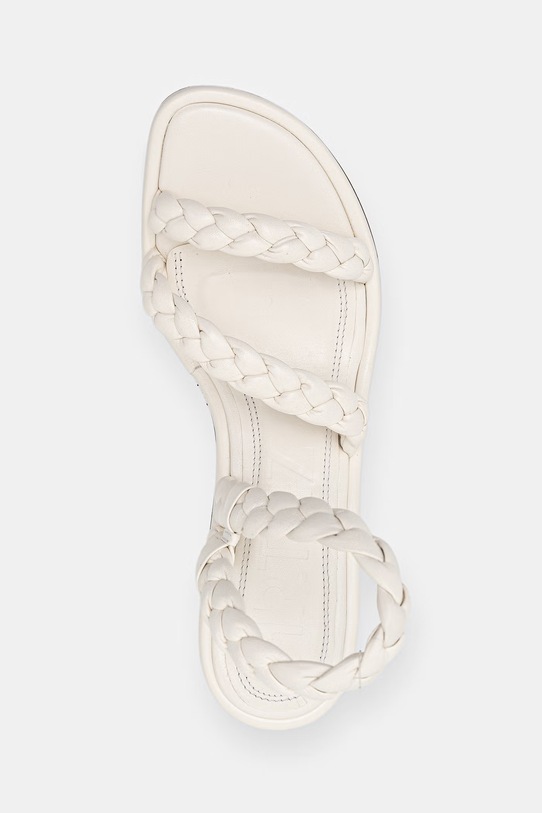 Souliers Martinez sandały skórzane ISA beżowy ISA.WHITE