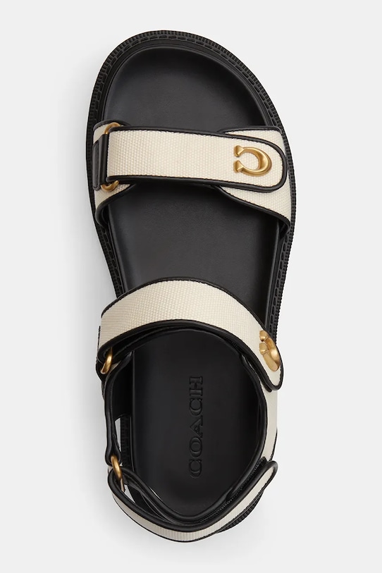 Coach sandały damskie Brynn Canvas Sandal biały CEF36.MQV