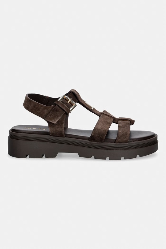 Jonak sandały damskie zamszowe LIVERPOOL CROUTE 3800406 brązowy SS26