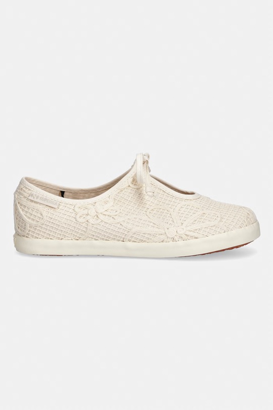Superga balerinke 2442 BALLERINA LACE NET FLOWER S1138PW.AAG bež SS26