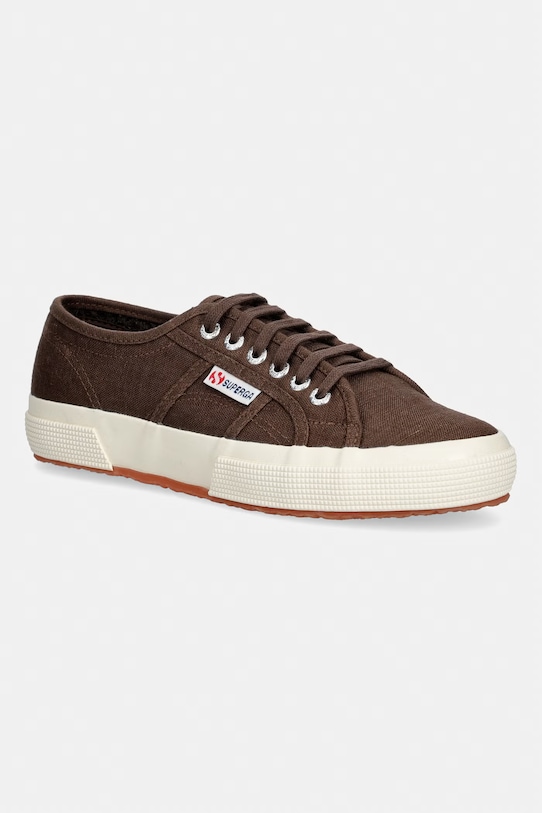 Superga 2750 LINEN tenisówki damskie brązowy S6138IW.A0K