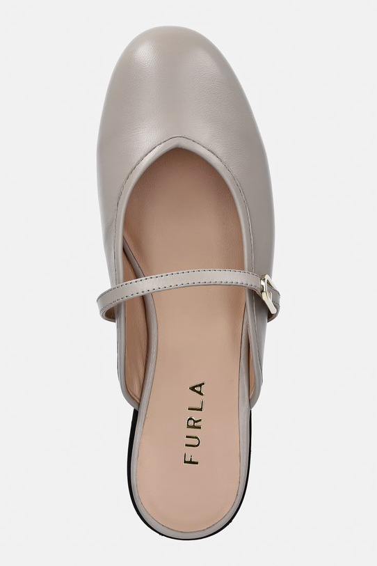 Furla klapki damskie skórzane Etoile beżowy YL52ETO.BX4513.4488S