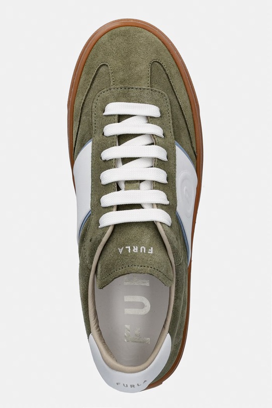 Furla Enjoy sneakersy damskie zamszowe zielony YK58ENJ.BX4394.4823S