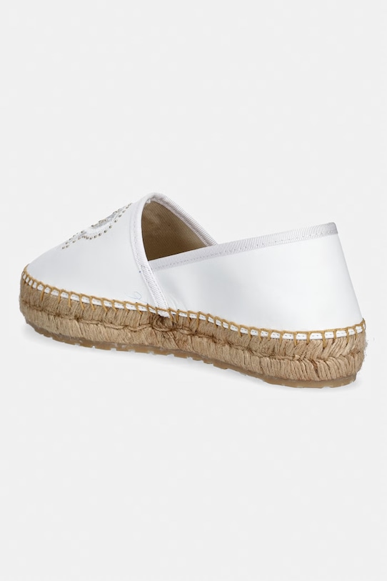 Obuwie Love Moschino espadryle damskie skórzane JA10532G0OIA0100 biały